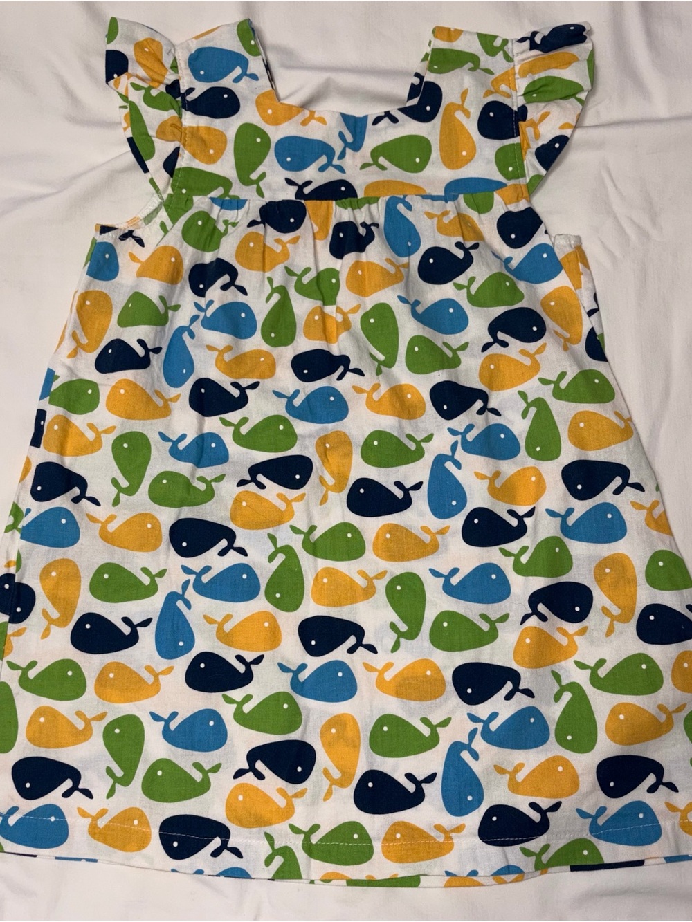 Lolly Wolly Doodle colorful whale print dress sz 5 EUC